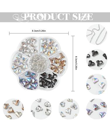 3D Butterfly & Heart Nail Charms | Bear Nail Decorations for DIY Manicure | Unique Nail Art for Women & Girls - Buy Online on GoSupps.com