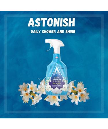 Astonish Daily Shower and Shine White Lilies| Vegan and Cruelty-free Shower Spray |For glass tiles chrome and plastic |Shower doors tubs and faucets | 750ml - Buy Online on GoSupps.com