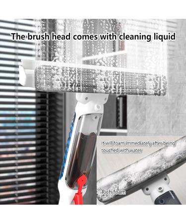 RRRYYYZZ 75'' Spray Squeegee for Window Cleaning with 4-Section Extension Pole 4 in 1 Shower Glass Cleaner Squeegee Window Cleaner Squeegee with Sewage Collector and 5 Pads - Buy Online on GoSupps.com