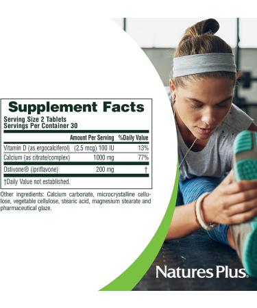 NaturesPlus Ostivone Rx Bone 60 Vegetarian Tablets | Maximum Nutritional Support for Bones with Vitamin D & Calcium | Gluten-Free | 30 Servings - Buy Online on GoSupps.com