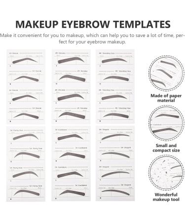 ABOOFAN 6 pi ces Kit de Pochoirs Sourcils Jetables pour Maquillage Femme Mod les Vari s pour Dessin Pr cis et Pratique Autocollants Sourcils Confortables et Faciles Utiliser - Buy Online on GoSupps.com