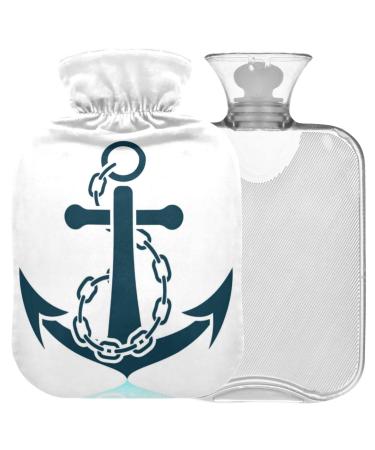 Naanle sea anchors with chain hot water bottle with reference transparent hot water bottle 2l large hot hot water bottle for bed handfoot heat pain relief heat and cold therapy