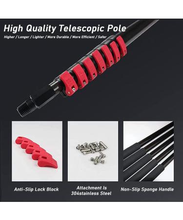 Window Cleaning Rod/Water Feeding Telescopic Brush/Extendable Cleaner for PV Panel Cleaning Truck Windows 12m 35cmbrushhead-12M/39FT 35cmbrushhead 12M/39FT - Buy Online on GoSupps.com