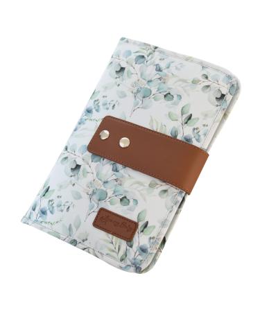 Baby diaper bag with changing mat - diaper bag for on the go with plenty of space eucalyptus (white-mint) - Buy Online on GoSupps.com