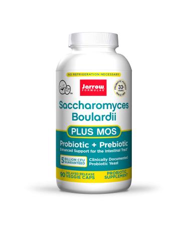 Jarrow Formulas Saccharomyces Boulardii + MOS 5 Billion 90 Veggie Caps
