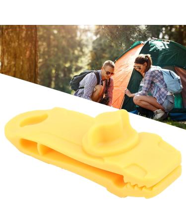 Jauarta Outdoor Tent Canopy Windproof Clips - Lockable Nylon Buckle Awning Clamps in Yellow for Secure Setup - Buy Online on GoSupps.com