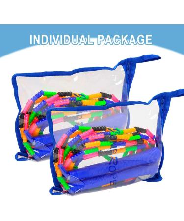 16 FT Coolrunner Double Dutch Jump Rope Set - Soft Beaded Skipping Rope for Kids & Adults - Plastic Segmented Jump Rope - Blue (2 Pack) - Buy Online on GoSupps.com