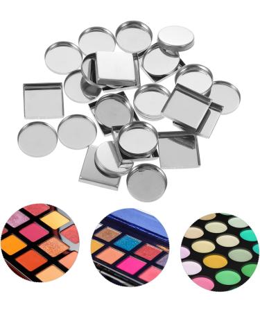 FOMIYES 150 Pcs Aluminum Plate Metallic Eyeshadow Watercolor Tin Empty Eyeshadow Dispenser Square Lipstick 2.5X2.5CMx5pcs As Shownx5pcs - Buy Online on GoSupps.com
