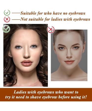 MWOOT 6 Sheets Hair-Like Eyebrow Tattoos Stickers 4D Natural Fake Eyebrow Transfers Stickers Waterproof Temporary Brow Grooming Shaping Eyebrow Stickers for Women and Girls((Brown-12) - Buy Online on GoSupps.com