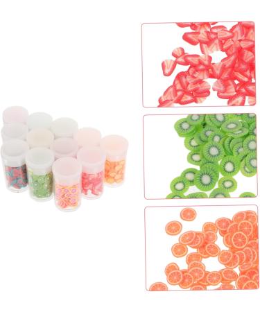 12 Boxes Nail Art Accessories Diy Nail Art Fruit Slices Nail Art Jewelry Accessories Mini Fruit Clay Slices Clay Fruit Slices Nail Fruit Spacer Beads Polymer Clay Soft Pottery 3d - Buy Online on GoSupps.com