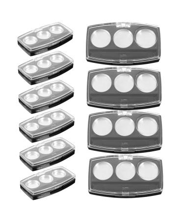 Eyeshadow Palette Box with 3 Holes Compact Leakproof Makeup Bag for Blush