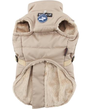 Puppia Wilkes Winter Fleece Vest - Beige - Small - Buy Online on GoSupps.com