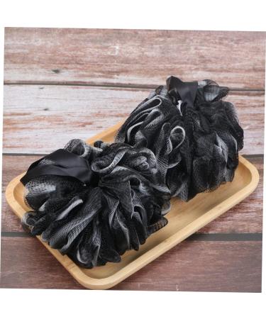Buy Hemoton 2pcs Bath Ball Scrubber - Large Mesh Pouf Shower Sponge & Charcoal Loofah for Luxurious Bath Experience - International Shipping Available - Buy Online on GoSupps.com