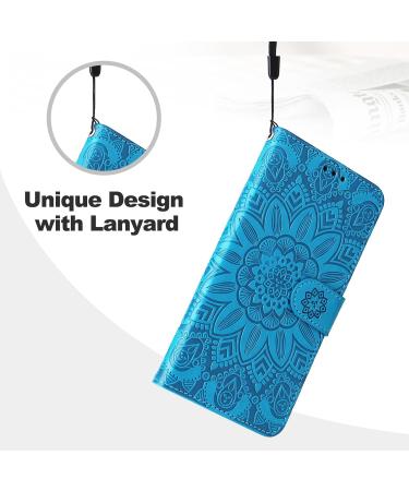 Shop SRISHP Blue PU Leather Flip Wallet Case for Oppo A74 5G & A54 5G | Magnetic Folding Cover for OnePlus Nord N200 - International Shipping Available - Buy Online on GoSupps.com