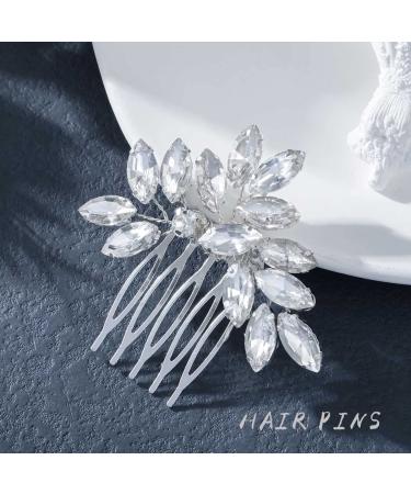 Crystal Wedding Hair Comb - Bridal Headpiece Rhinestone Hair Accessory for Bridesmaids and Girls - Buy Online on GoSupps.com