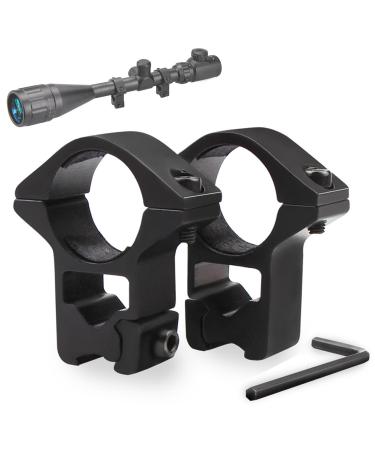 Modkin 11mm Dovetail Scope Mounts for 1'' Scope Tube High Profile for Airguns or Premium .22 Rifles (Set of 2) - Buy Online on GoSupps.com