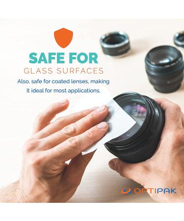 OPTIPAK Pre-Moistened Wipes - Glasses and Lens Cleaner (60 Count) - Individually Wrapped Disposable Wipes for Eyeglass, Phone, Camera, and Sensitive Surfaces - Buy Online on GoSupps.com