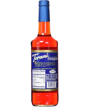 Torani Sugar Free Strawberry Flavor Syrup 750ml Strawberry 750 ml (Pack of 1) - Buy Online on GoSupps.com