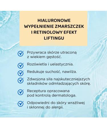 EVELINE COSMETICS Biohyaluron 3x Retinol Lifting System Anti Aging Filler Restoring Cream Rejuvenating 60+ PROXINE 3Lift 6in1 Vegan formula 97 natural composition 50 ml - Buy Online on GoSupps.com