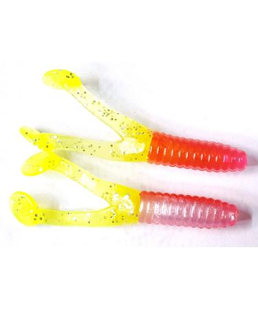 Kalin's 1-3/4" Triple Threat Crappie Scrub 10Pk Red Hot Mama