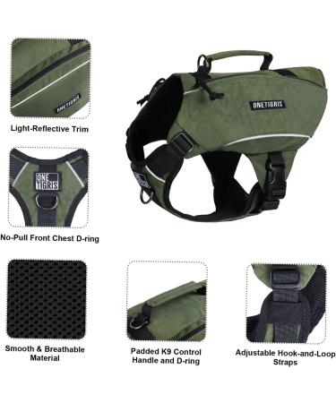 OneTigris CAMELUS Dog Backpack - Tear-Resistant Hiking & Camping Gear for Medium/Large Dogs (M Ranger Green) | International Shipping Available - Buy Online on GoSupps.com