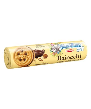 MulinoBianco Pack of 6 White Crusher Biscuits Cream Walnut Cocoa Double 168g Tube