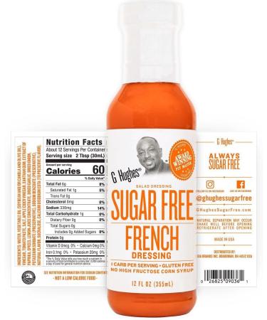 G Hughes Sugar Free Dressing French 355ml - Buy Online on GoSupps.com