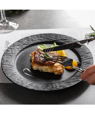 Serving Plates Steak Plate Western Food Chinese Plate Household White Plate Simple Plate Breakfast Dessert Flat Plate Restaurant Kitchen Plate for Appetizer Dinner and Desserts (Color : White Siz Small White - Buy Online on GoSupps.com