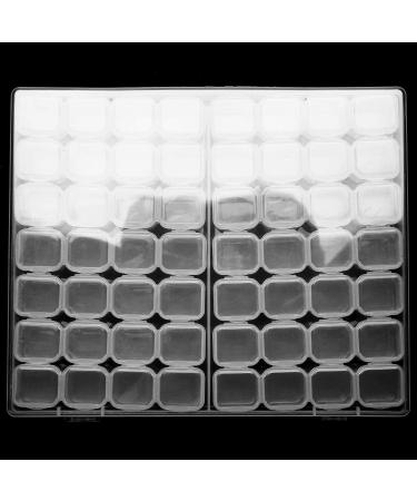 Qwertfeet 56 Grids Storage Tool DIY Organizer Transparent Plastic Removable Rhinestones Nail Art Grid 56 Diamond Storage Box Necklace Beads Display Stand - Buy Online on GoSupps.com