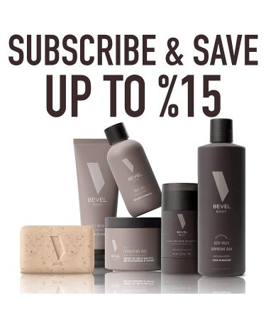 Bevel Natural Men's Soap Bar - 5 oz: Exfoliates, Cleanses, and Moisturizes as Body Wash - Buy Online on GoSupps.com