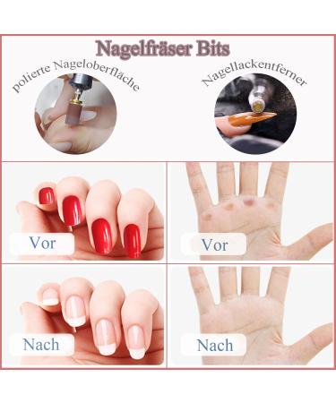 Luckaide 201-Piece Grinding Sleeve Nail Cutter Set - Nail Miller Attachments & Grits for Perfect Manicure & Pedicure Care | International Shipping Available - Buy Online on GoSupps.com