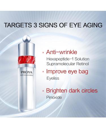PROYA Retinol Eye Cream | Anti Aging Night Cream with Hexapeptide-1 | Reduce Fine Lines & Wrinkles | Hydrating, Firming & Plumping Skin Care | 0.7oz - Buy Online on GoSupps.com