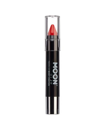Moon Glow - Neon UV Paint Stick Body Crayon for The Face & Body   Intense Red