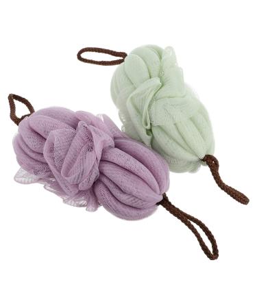 2pcs Bath Ball Back Strip Bathroom Accessories Bath Mesh Sponges Back Mesh Scrubber Bath Shower Tool Back Massage Sponges Shower Mesh Sponge Bath Mesh Puff Sponge Back Mesh Sponges
