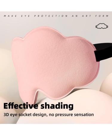 3D Sleep Eye Mask for Men & Women - Zero Intraocular Pressure 100% Light Shielding Design Travel Soft Mask (Pink) | Shop Internationally - Buy Online on GoSupps.com