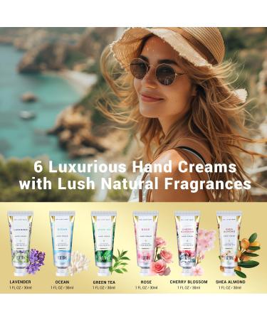 Hand Cream Gift Set for Women Spa Luxetique Shea Butter Cream Gifts 6 Travel Size (1oz each) Nourishing Hand lotion Set with Natural Aloe and Vitamin E Moisturizing & Hydrating for Dry Hands. Ideal Gift for Mother's Day Birthday Christmas Mom Gifts Cherry - Buy Online on GoSupps.com