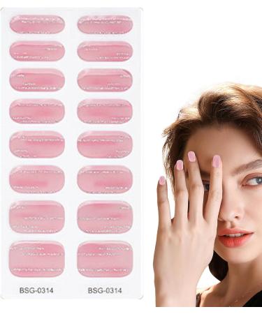 Semi Cured Nail Polish Stickers | Natural Gloss Gel Nail Strips Full Nail Wraps for Women Nails Art Adhesive Nail Polish Strips Salon-Quality Easy to Apply Long-Lasting Vibrant - Buy Online on GoSupps.com