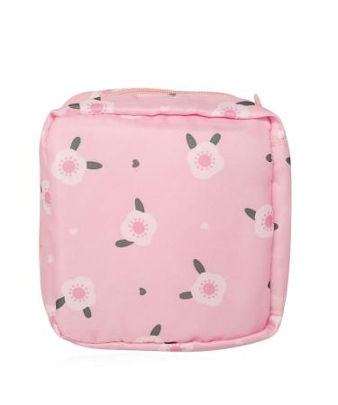 HONBAY Cute Stylish Large Capacity Sanitary Napkin Bag Tampons Pouch Nursing Pad Holder Coin Purse Makeup Bag