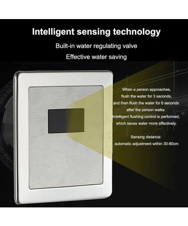 Inodoro moderno para ba o de Acero inoxidable 304 de Pie con drenaje con detecci n autom tica para inodoro p blico descarga autom tica montada en la pared adecuado - Buy Online on GoSupps.com