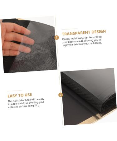 Beaupretty stickers home storage album sticker holder organizer manicure decals showing book sticker storage album collecting album for sticker photo album storage tool imitation leather - Buy Online on GoSupps.com