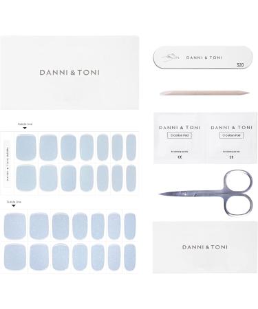 Danni & Toni Glistening Sea Gel Nail Polish Strips - 28 Salon-Quality Stickers - Buy Online on GoSupps.com