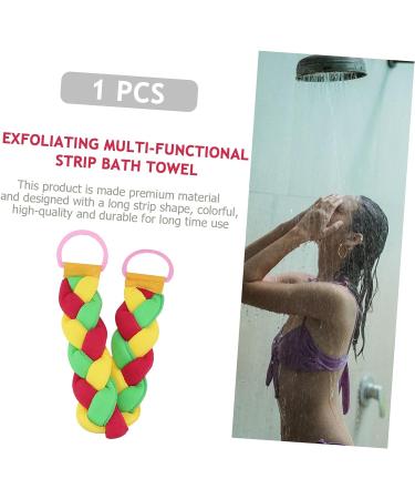COLLBATH Cleaning Scrubber - Loofah Body Scrubber with Mesh Back Strap and Shower Puffs for Bath Massage and Exfoliation - Buy Online on GoSupps.com