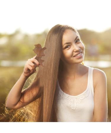 Buy PATKAW Wooden Cat Shape Scalp Massage Comb | Wide Tooth Hair Tool for Women Men & Kids - Best for Relaxation & Hair Care - Buy Online on GoSupps.com