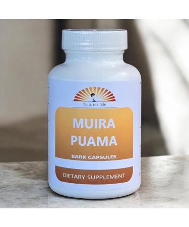 Muira Puama Bark Powder Capsules 500mg - 120 1 Count (Pack of 1)