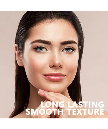 Anglicolor Eyebrow Tint Stamp Kit & Stencil Set - Waterproof Pomade in Soft Brown | Long-Lasting Brow Color with Brushes & Applicator - Buy Online on GoSupps.com
