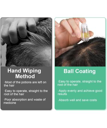 Hair Oil Applicator Bottle| 6ml Hair Massage Comb with Roller Ball| Portable Root Comb Applicator Bottle for Hair| Hair Scalp Applicator| Liquid Dispenser for Enhanced Hair Growth & Scalp Health (2) - Buy Online on GoSupps.com