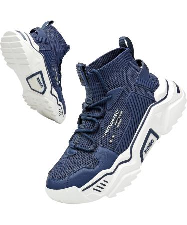 SANNAX Men's High Top Slip-On Fashion Sneakers - Dark Blue - Size 12 - Buy Online on GoSupps.com