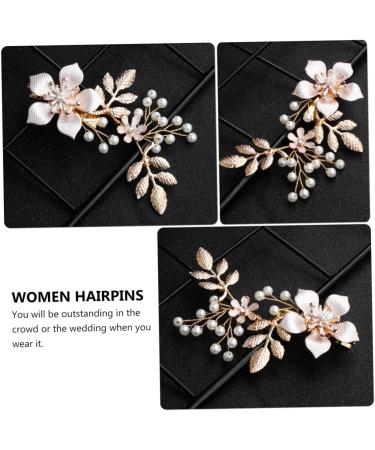 FOMIYES 1pc Hairpin Wedding Hair Tiaras for Women Hair Barrettes for Women Hair Accessories for Women Wedding Bridal Hair Barrette Flower Hair Clips for Women Side Clip Alloy Lace Miss - Buy Online on GoSupps.com