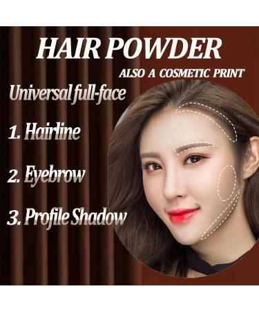 Instant Hairline Powder - Dark Brown Root Touch Up, Sweatproof & Windproof - Long Lasting Root Cover Up Concealer with Mirror and Puff - Portable Natural Solution - Buy Online on GoSupps.com