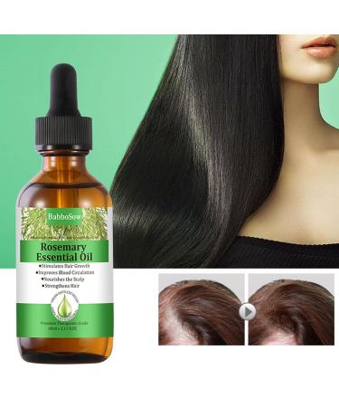 Shenrongtong Rosemary Oil for Hair Growth - Pure Essential 2.11 fl oz Bio-Rosmarin Oil Nourishes Scalp & Stimulates Hair Growth - Buy Online on GoSupps.com